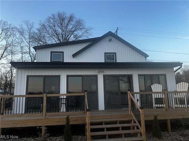 2326 Canfield Rd, Akron, OH 44312 - rear view of house with a deck