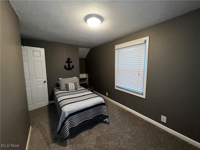 2326 Canfield Rd, Akron, OH 44312 - bedroom with baseboards, a textured ceiling, and carpet flooring