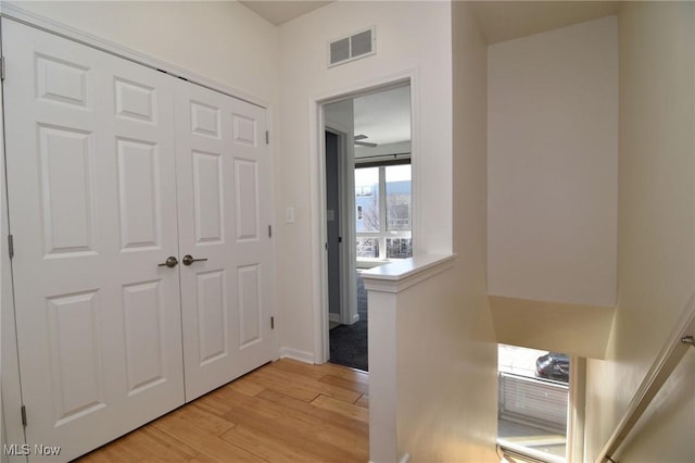 1261 W 74, Cleveland, OH 44102 - hall with light wood-type flooring and baseboards