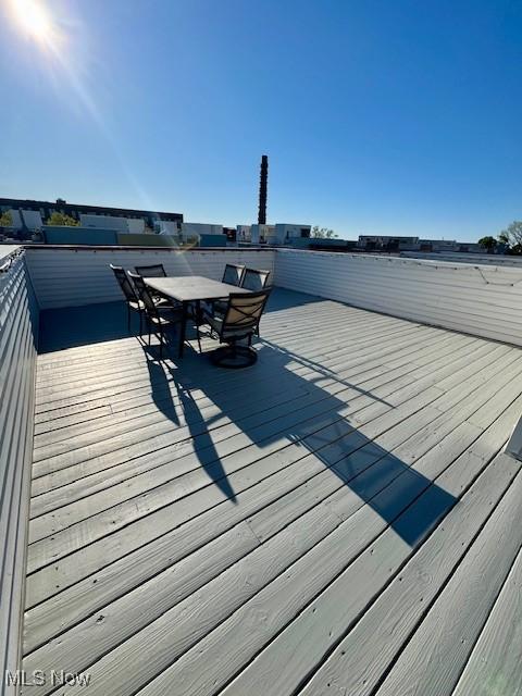 1261 W 74, Cleveland, OH 44102 - deck with outdoor dining space