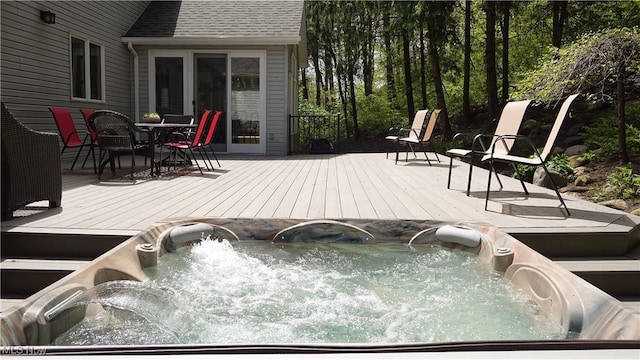 4100 Chagrin River Rd, Moreland Hills, OH 44022 - deck featuring outdoor dining area