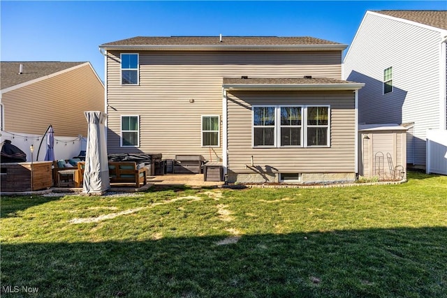 3186 Blackburn Ln, Brunswick, OH 44212 - back of house featuring a lawn and a patio