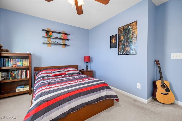 3186 Blackburn Ln, Brunswick, OH 44212 - bedroom with carpet floors, baseboards, and ceiling fan