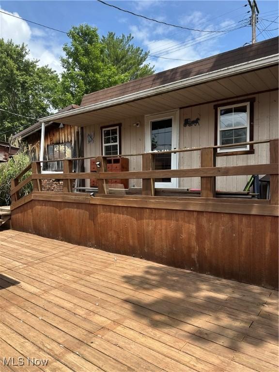 167 Andover Rd, Woodsfield, OH 43793 - view of wooden terrace