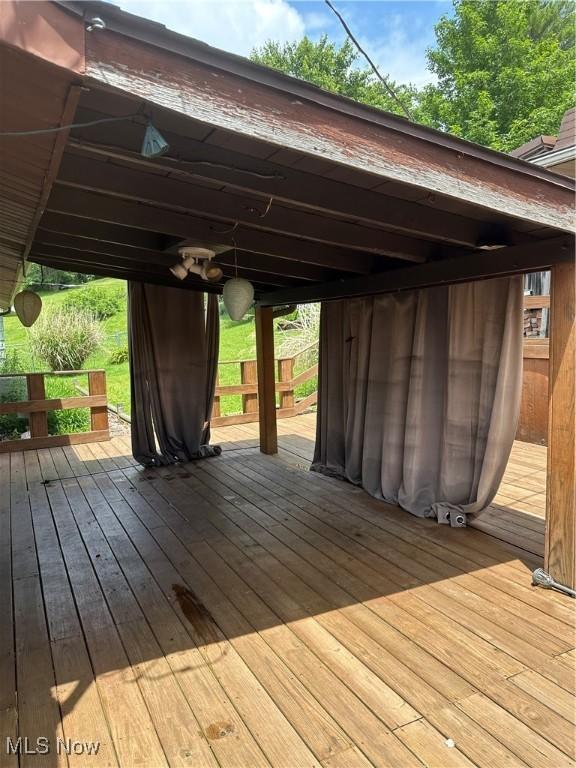 167 Andover Rd, Woodsfield, OH 43793 - view of wooden deck