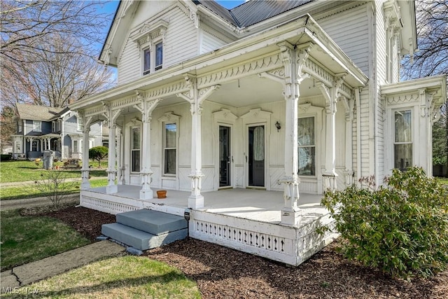 view of patio with covered porch