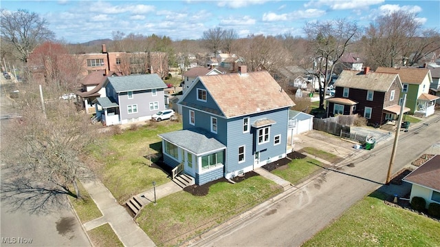 bird's eye view featuring a residential view