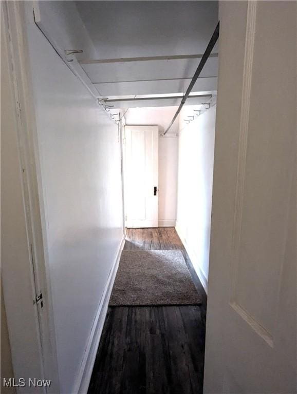 11154 Edgerton Rd, North Royalton, OH 44133 - hallway with wood finished floors and baseboards