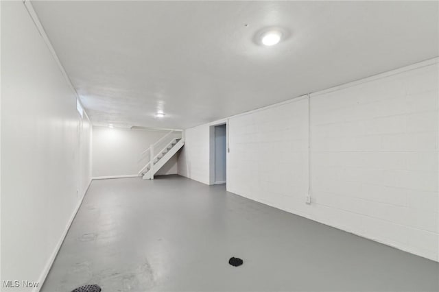 6372 Tanglewood Ln, Seven Hills, OH 44131 - finished basement with stairs and baseboards