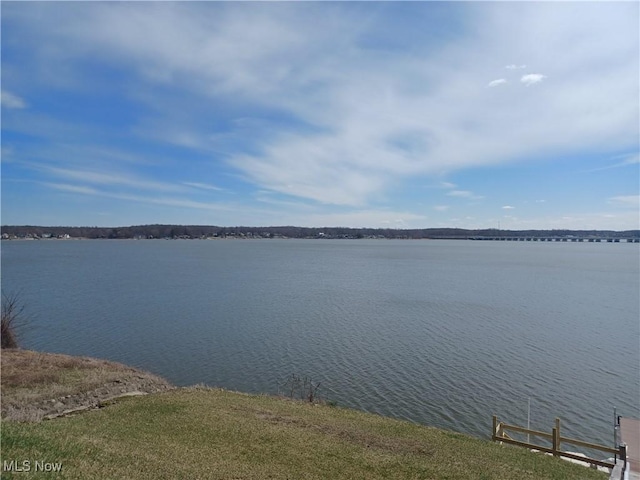 property view of water