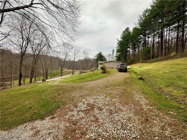exterior space featuring driveway