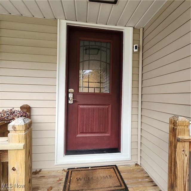 view of entrance to property