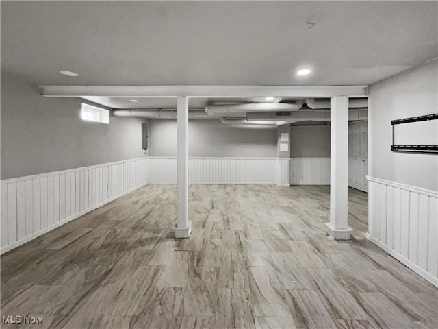 8414 York Rd, North Royalton, OH 44133 - basement featuring a wainscoted wall