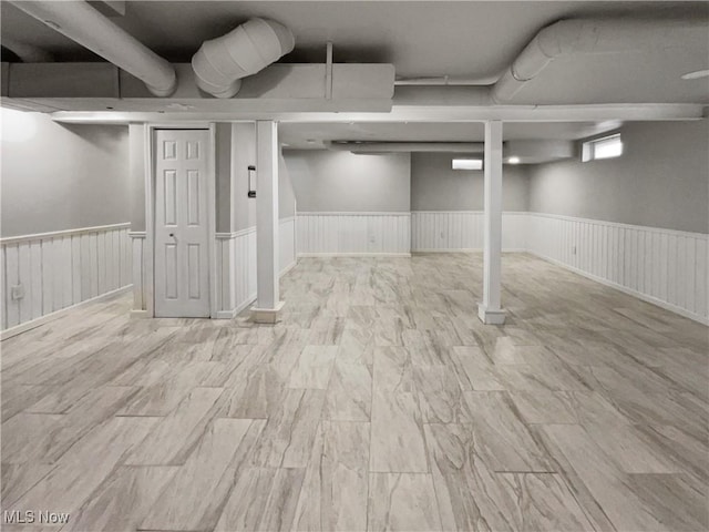 8414 York Rd, North Royalton, OH 44133 - below grade area with a wainscoted wall