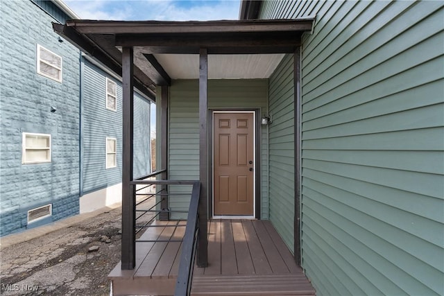 view of entrance to property