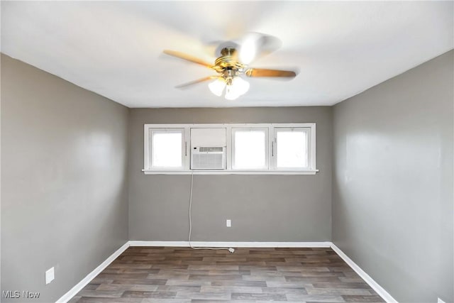 3716 E 52nd St, Cleveland, OH 44105 - spare room featuring plenty of natural light, baseboards, and ceiling fan