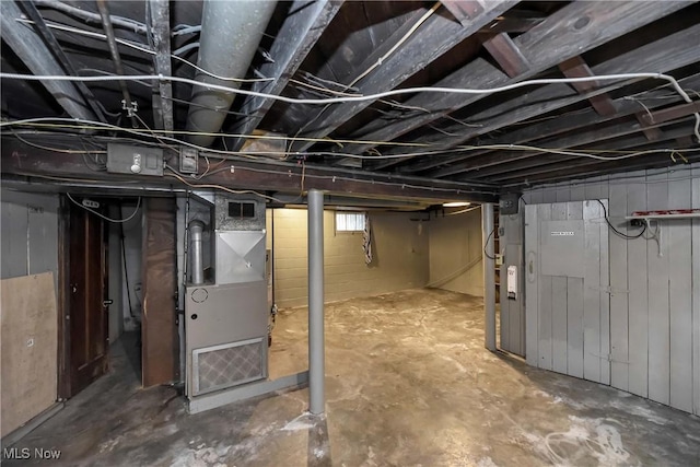 3716 E 52nd St, Cleveland, OH 44105 - basement featuring heating unit