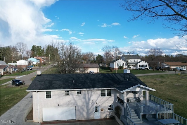 exterior space with a residential view