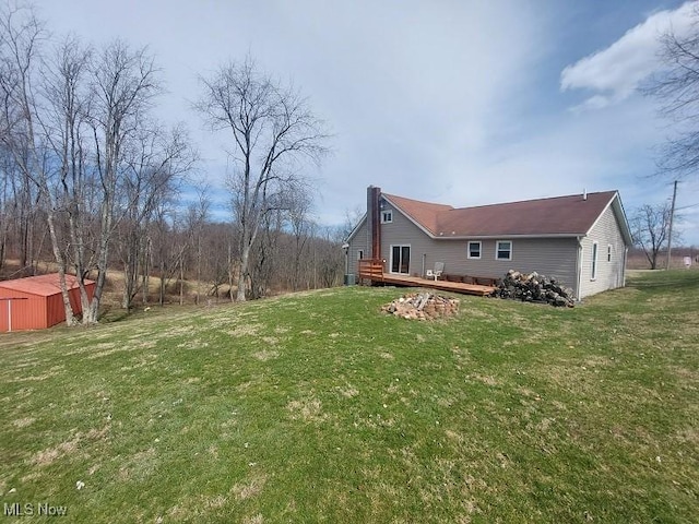 87478 Sinfield Rd, Hopedale, OH 43976 - exterior space with a wooden deck