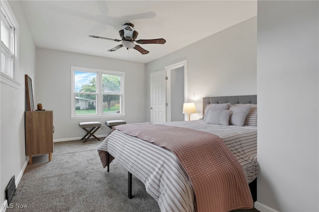507 Beacon Rd, Newark, OH 43055 - carpeted bedroom featuring baseboards and ceiling fan