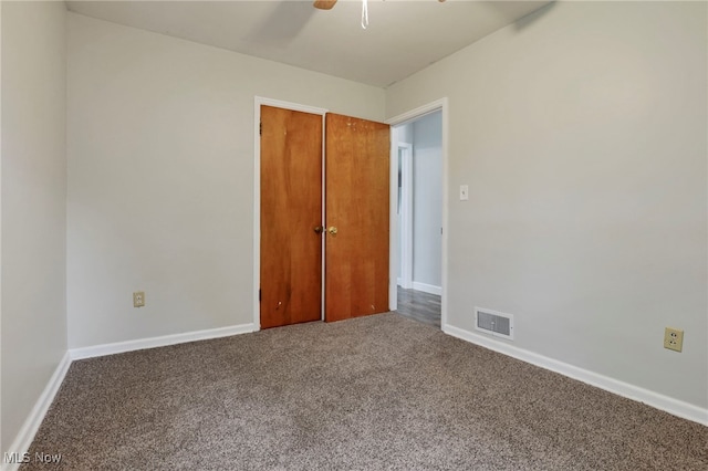 507 Beacon Rd, Newark, OH 43055 - empty room featuring carpet, a ceiling fan, and baseboards