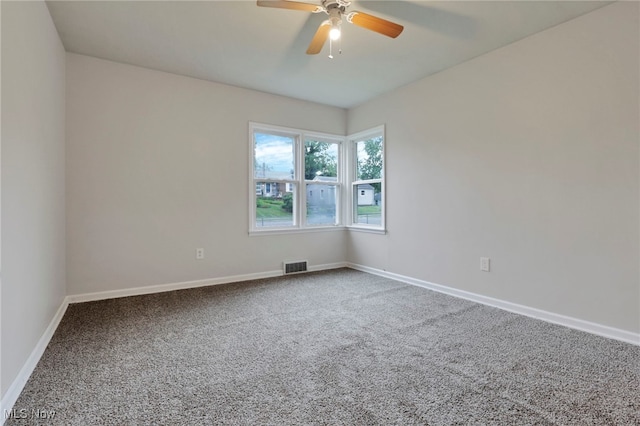 507 Beacon Rd, Newark, OH 43055 - carpeted empty room featuring baseboards and ceiling fan