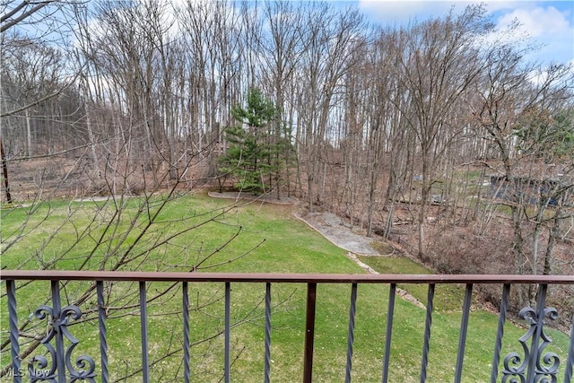 4080 Fairway Dr, Canfield, OH 44406 - view of yard featuring a balcony