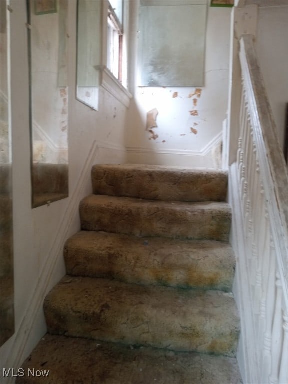 view of staircase