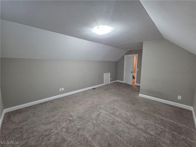 226 Hidden Glen Trl, Chardon, OH 44024 - bonus room featuring lofted ceiling, carpet flooring, and a textured ceiling