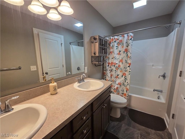 226 Hidden Glen Trl, Chardon, OH 44024 - bathroom with shower / bath combo and double vanity