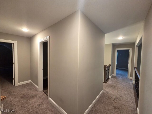 226 Hidden Glen Trl, Chardon, OH 44024 - corridor with carpet and an upstairs landing