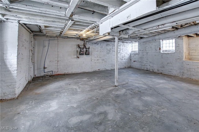 view of basement