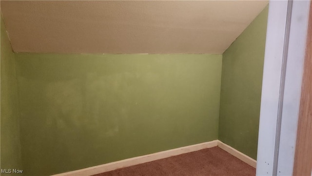 11466 Bloom Rd, Garrettsville, OH 44231 - carpeted empty room with vaulted ceiling and baseboards