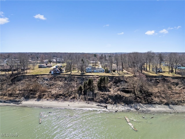 1122 Lake Rd, Conneaut, OH 44030 - birds eye view of property featuring a water view