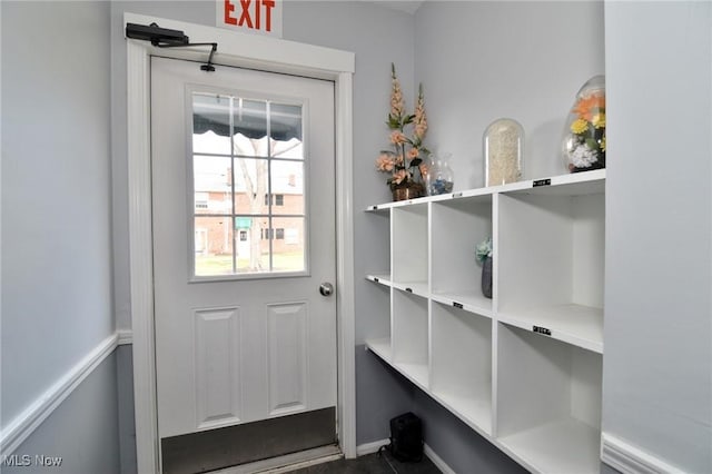 view of doorway to outside