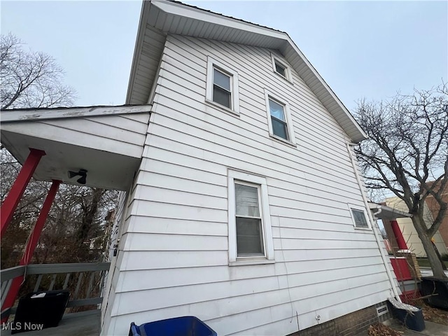 view of side of property