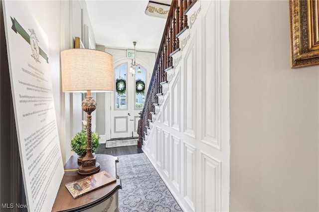 500 S Main St, Poland, OH 44514 - entrance foyer featuring stairs and wood finished floors