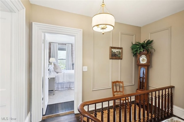 500 S Main St, Poland, OH 44514 - corridor with baseboards and wood finished floors