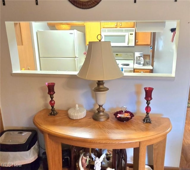 room details with white appliances