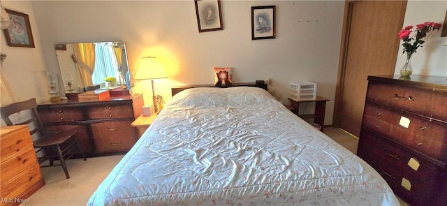 bedroom with carpet flooring