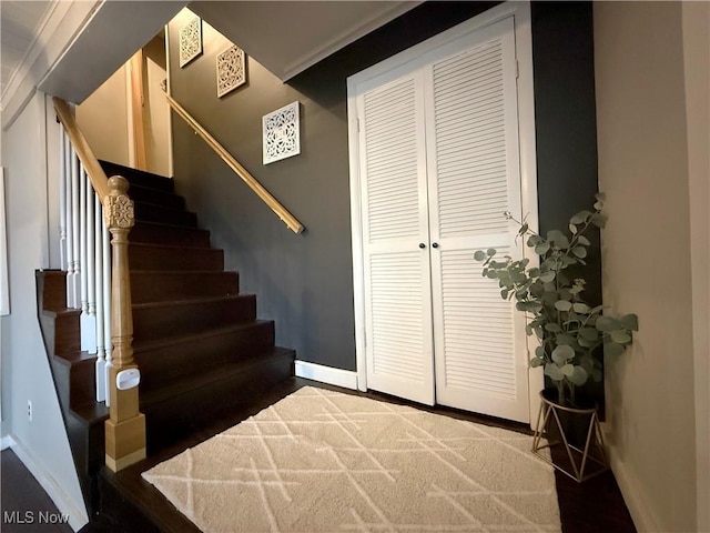 831 Fairview Ave, Parkersburg, WV 26101 - stairway featuring baseboards