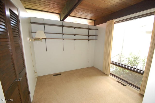 storage room featuring visible vents