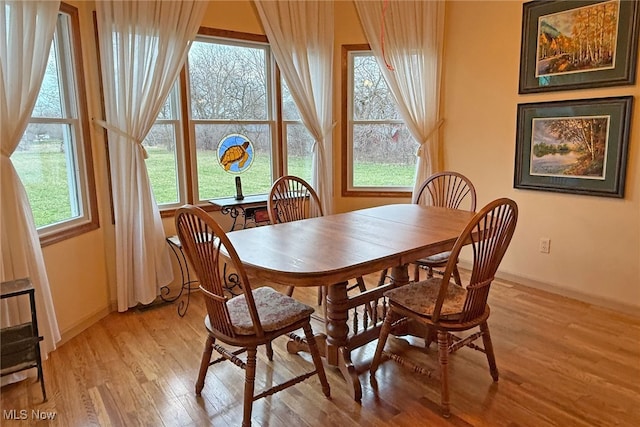 103 Southaven Ln, Kelleys Island, OH 43438 - dining room featuring light wood finished floors, baseboards, and a healthy amount of sunlight