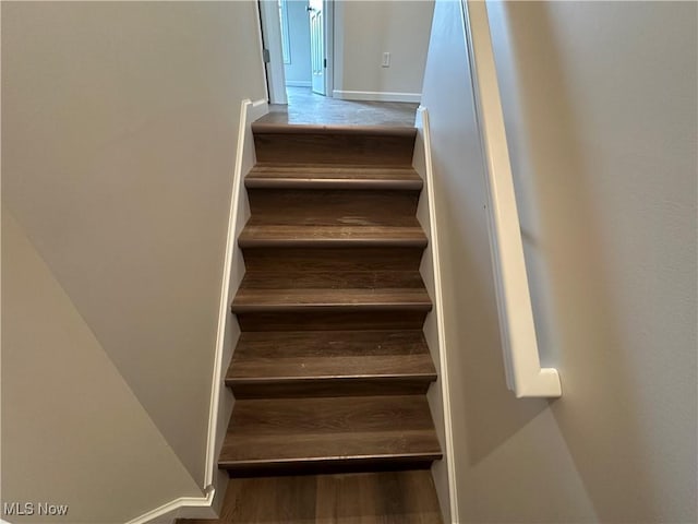 730 Mineral Springs Ave, Youngstown, OH 44511 - staircase featuring wood finished floors