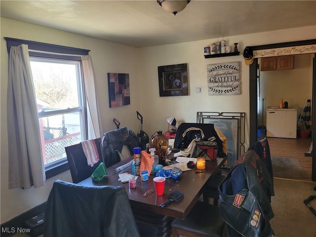 view of dining room