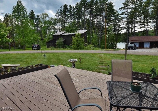 1208 Berwyn Dr SW, Sherrodsville, OH 44675 - deck with a yard and view of scattered trees