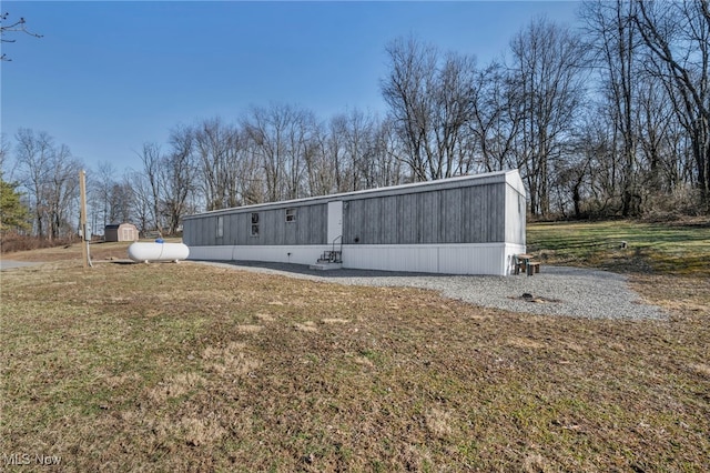 45595 Y And O Rd, Wellsville, OH 43968 - exterior space with an outdoor structure and a lawn