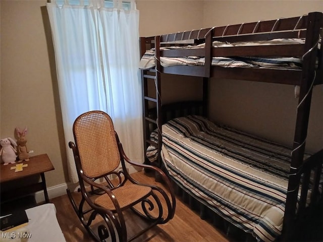 25977 E Hornsby Rd, Coolville, OH 45723 - bedroom with baseboards and wood finished floors