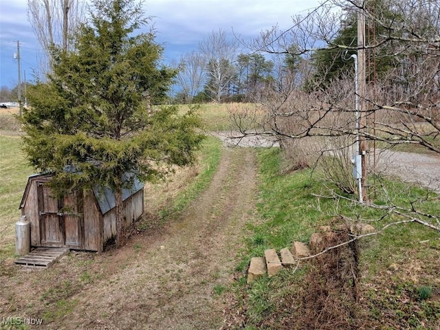 25977 E Hornsby Rd, Coolville, OH 45723 - view of yard with an outbuilding and a shed