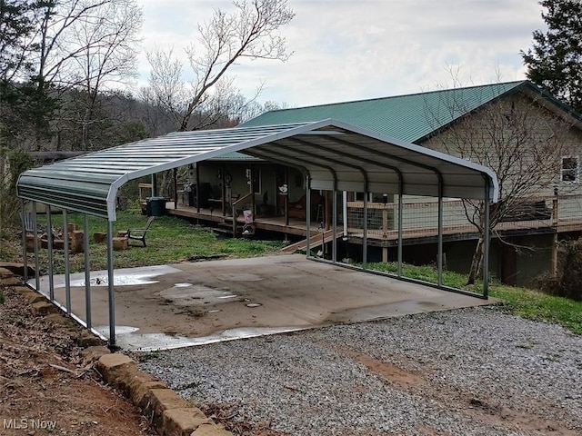 25977 E Hornsby Rd, Coolville, OH 45723 - view of car parking with driveway and a carport